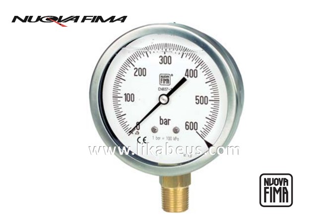 Manómetros de tubo Bourdon MGS10 DN100 NUOVA FIMA