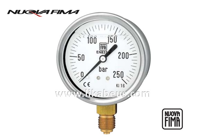 Manómetros de tubo Bourdon MGS10 DN63 NUOVA FIMA