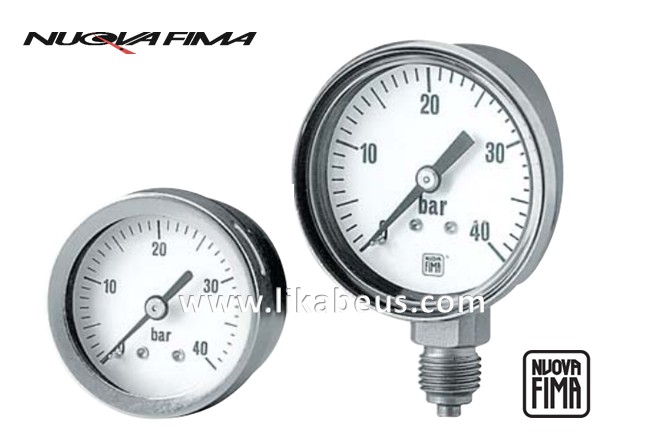 Manómetros de tubo Bourdon MGS18 DN40 NUOVA FIMA